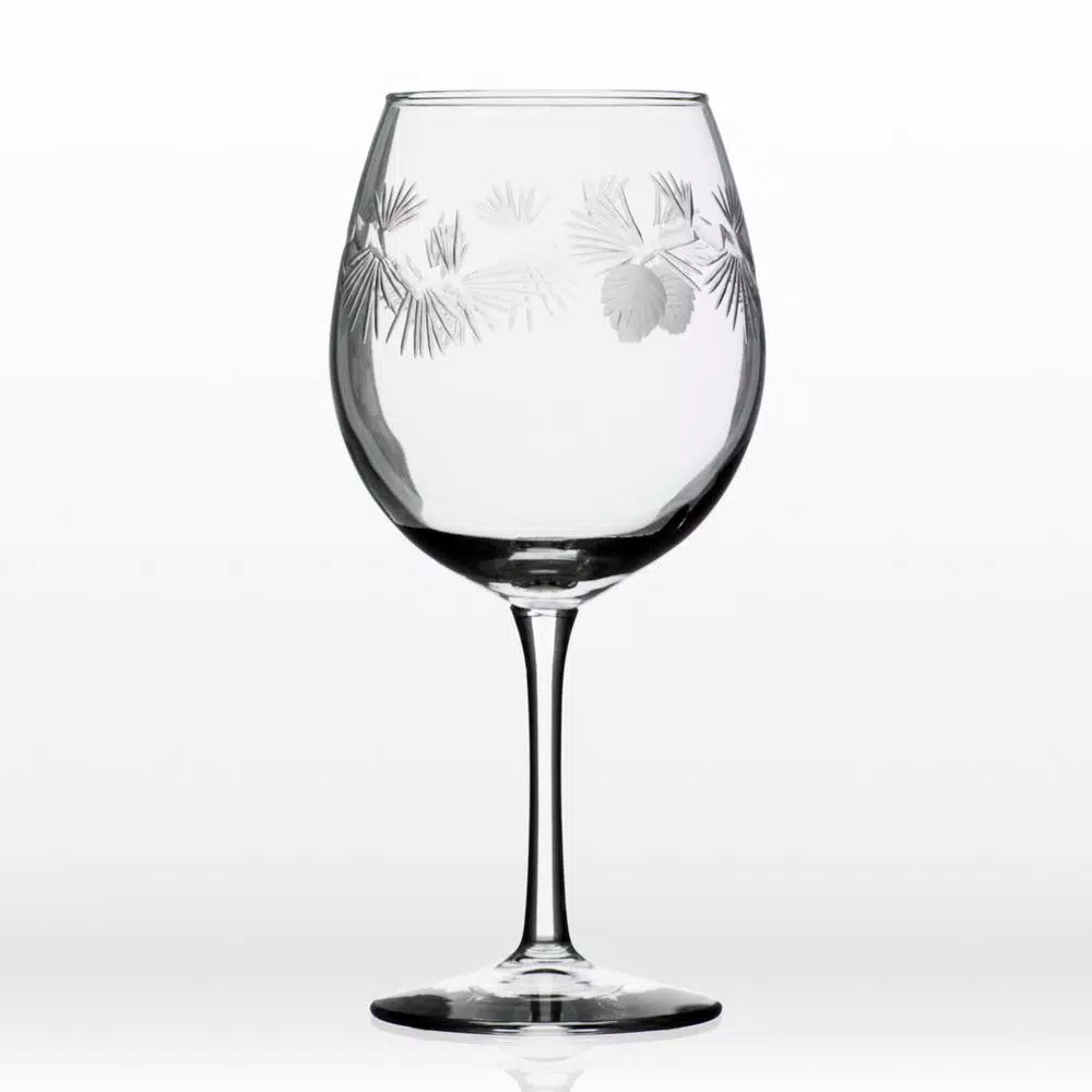 Rolf Glass Icy Pine 18 oz. Clear Balloon Wine Glasses, Set of 4