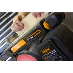 WEN 4.3 Amp Corded 4 in. x 36 in. Belt and 6 in. Disc Sander with Cast Iron Base thumbnail 6