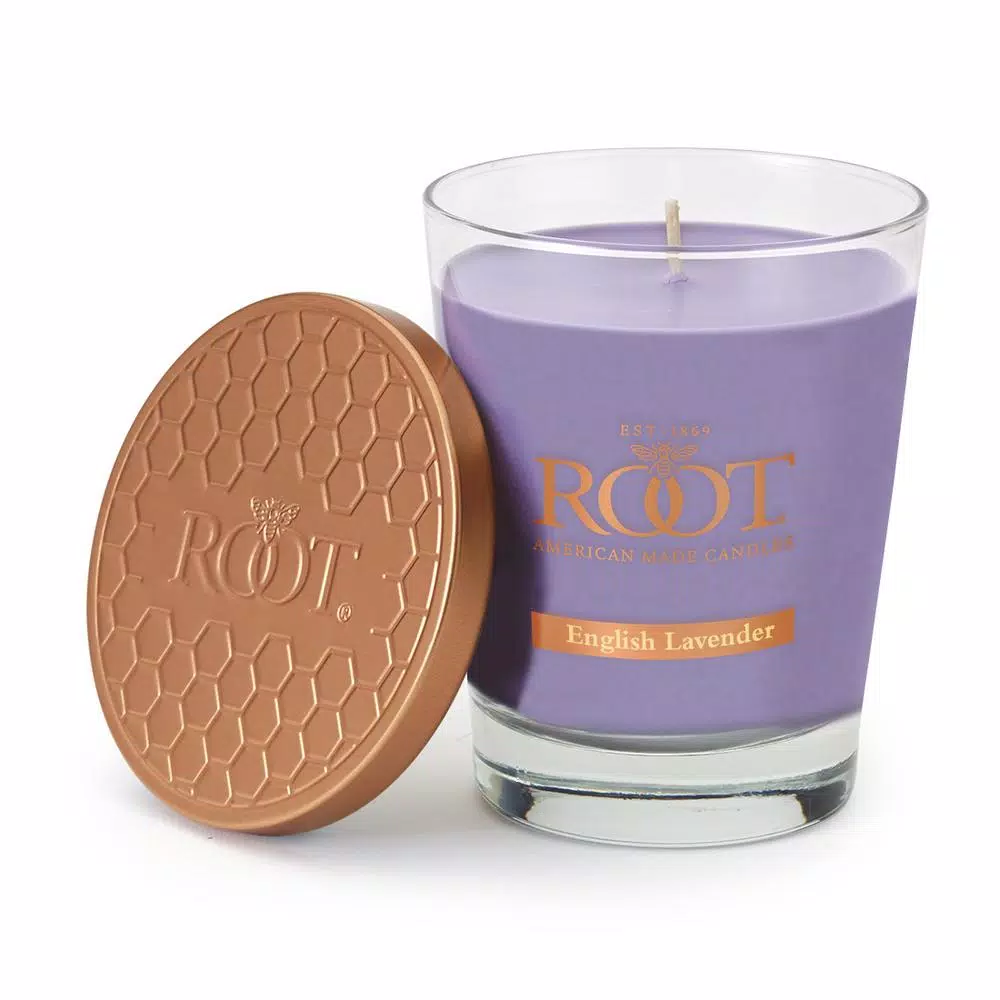 ROOT CANDLES A.I. Root Veriglass English Lavender Scented Soy and Beeswax Filled Jar Candle