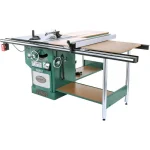 Grizzly Industrial 10 in. 3 HP 220-Volt Heavy-Duty Cabinet Table Saw with Riving Knife thumbnail 2