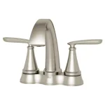 American Standard Somerville 4 in. Centerset 2-Handle Bathroom Faucet with Pop-Up Drain, Brushed Nickel thumbnail 3