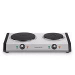 Cuisinart 2-Burner 8 in. Cast Iron Stainless Steel Hot Plate with Temperature Control, 1800W thumbnail 1
