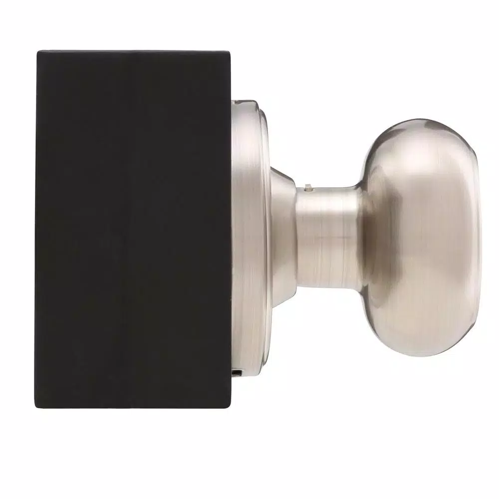 Weslock Savannah Satin Nickel Half-Dummy Door Knob with Push-Button Privacy Lock