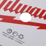 Milwaukee 8-1/2 in. 60-Tooth Fine Finish Circular Saw Blade thumbnail 4