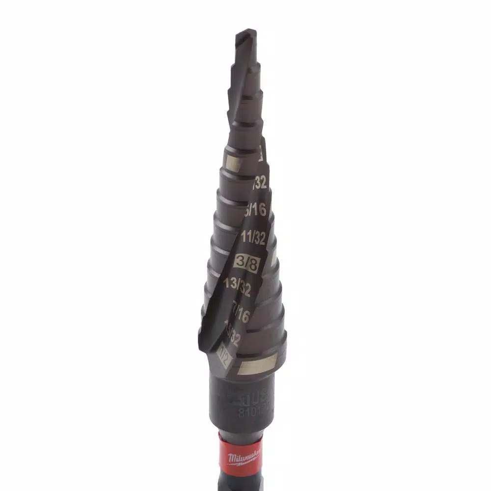 Milwaukee SHOCKWAVE Impact Duty #1 Titanium Step Bit, 1/8 in. to 1/2 in.