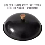 Honey-Can-Do Joyce Chen 4-Piece Carbon Steel Non-Stick Wok Set with High Dome Lid, Bamboo Spatula, and Recipe Booklet thumbnail 2