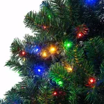 Costway 7.5 ft. Pre-Lit Artificial Christmas Tree with 550 Multi-Color LED Lights and Stand thumbnail 5