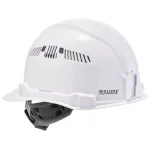 Ergodyne Skullerz 8972 Class C Vented Cap Style Hard Hat with Ratchet Suspension - White thumbnail 4