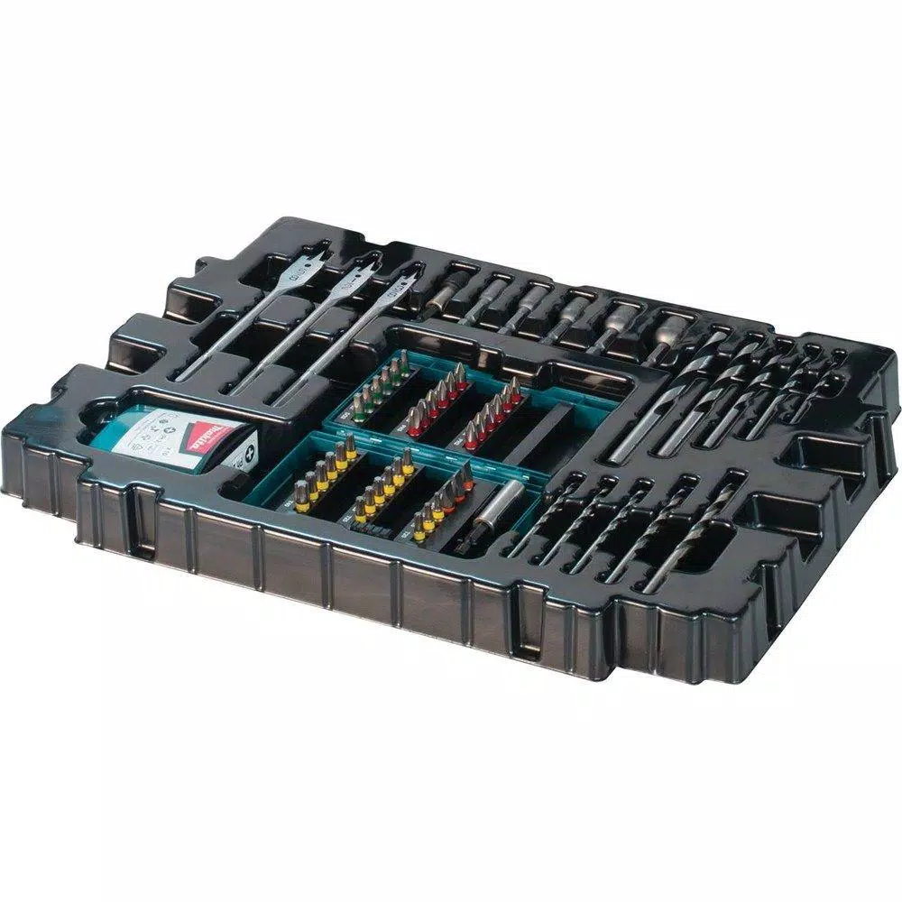 Makita 66-Piece Steel Contractor Bit Set with Modular Storage Case