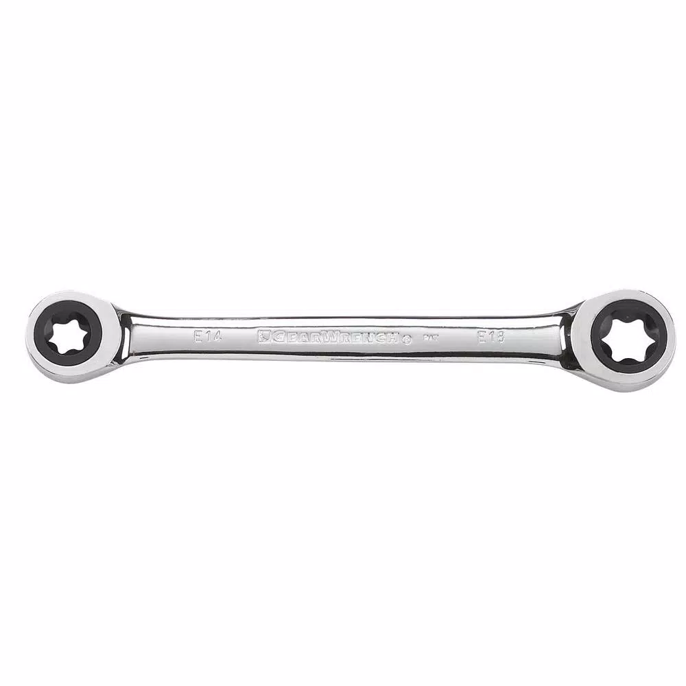 GearWrench 4-Piece E-Torx Ratcheting Double Box-End Wrench Set