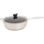 Hampton Bay Ozeri Earth Pan ETERNA 5.3 qt. Stainless Steel Nonstick Sauce Pan with Glass Lid thumbnail 3