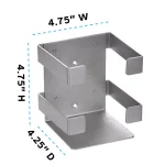 Alpine Industries Wall Mount Sanitizing Wipes Dispenser, Durable Metal Construction thumbnail 4