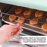 Nostalgia Retro 1500W Aqua Convection Toaster Oven, 12-Slice Capacity with Built-in Timer thumbnail 5