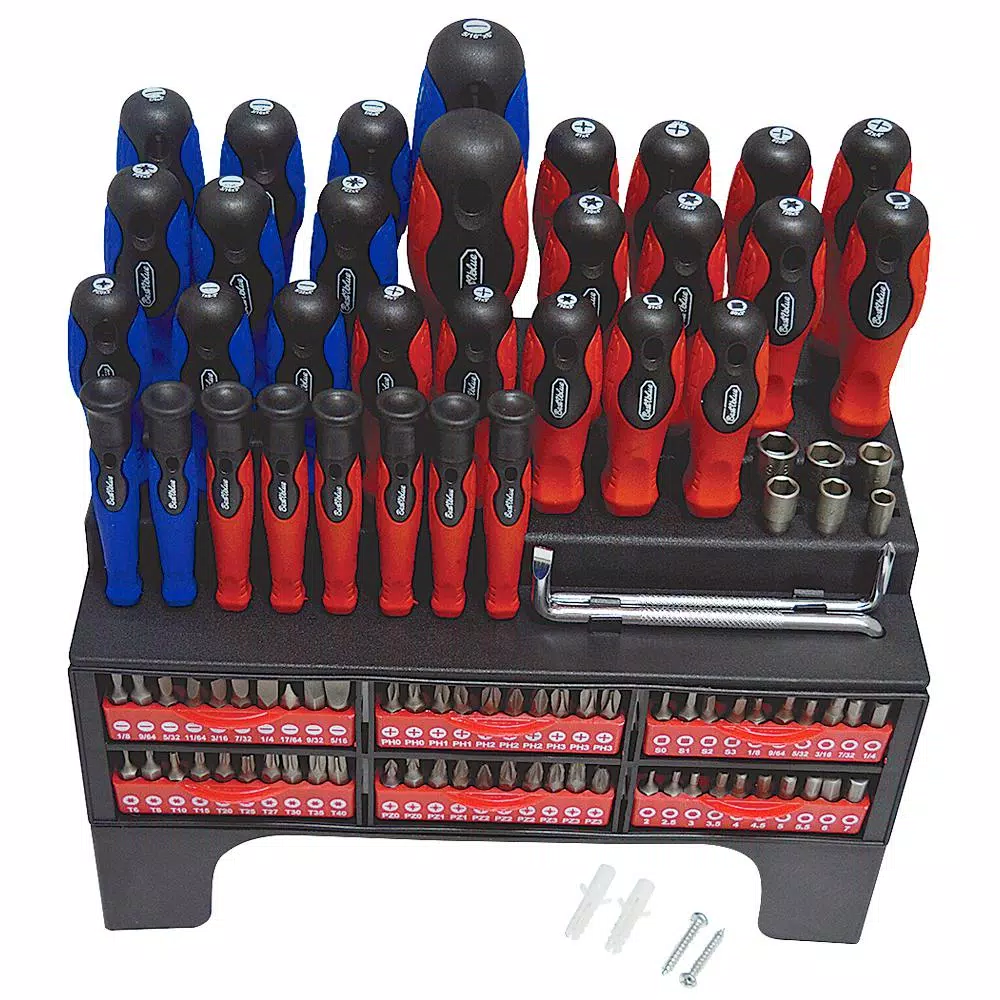Best Value 101-Piece Screwdriver and Bit Set with Chrome Vanadium Steel Tools and Magnetic Tips