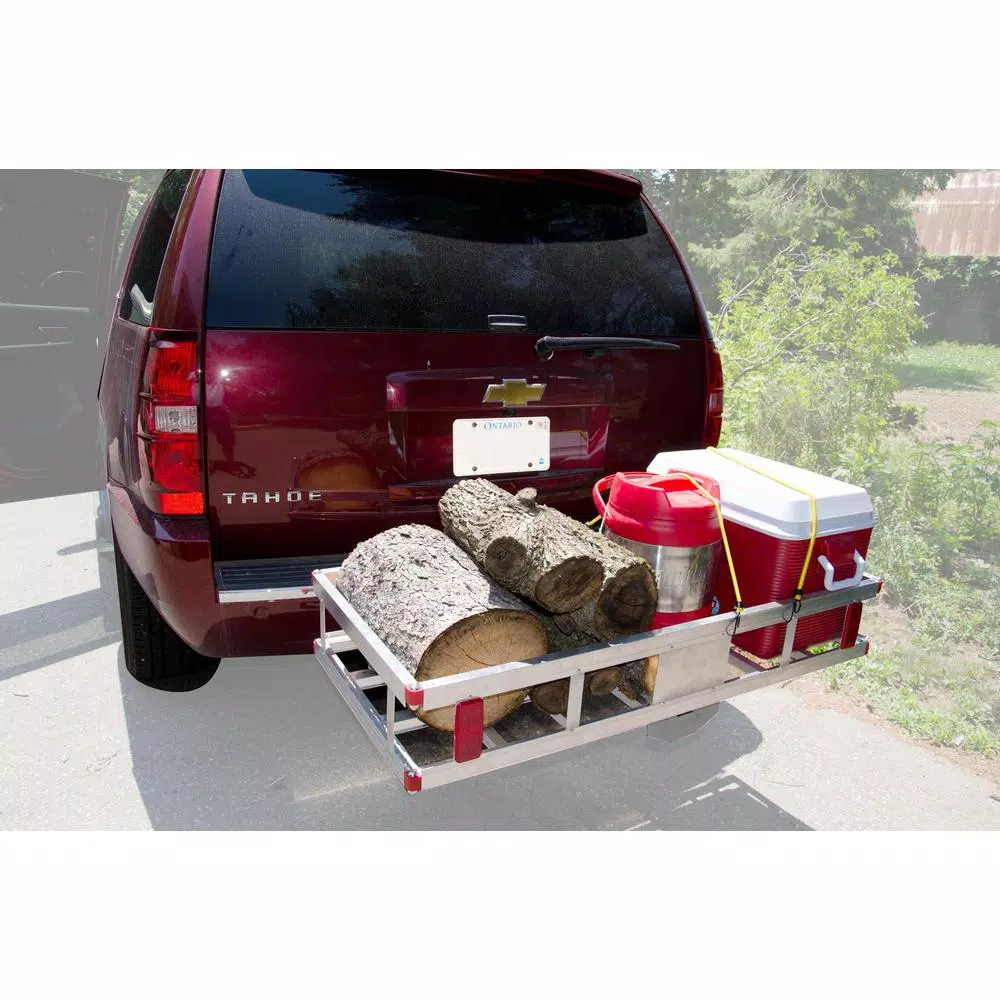 Erickson 48 in. x 22 in. Aluminum Hitch Cargo Carrier, 500 lb. Capacity, 2 in. Receiver