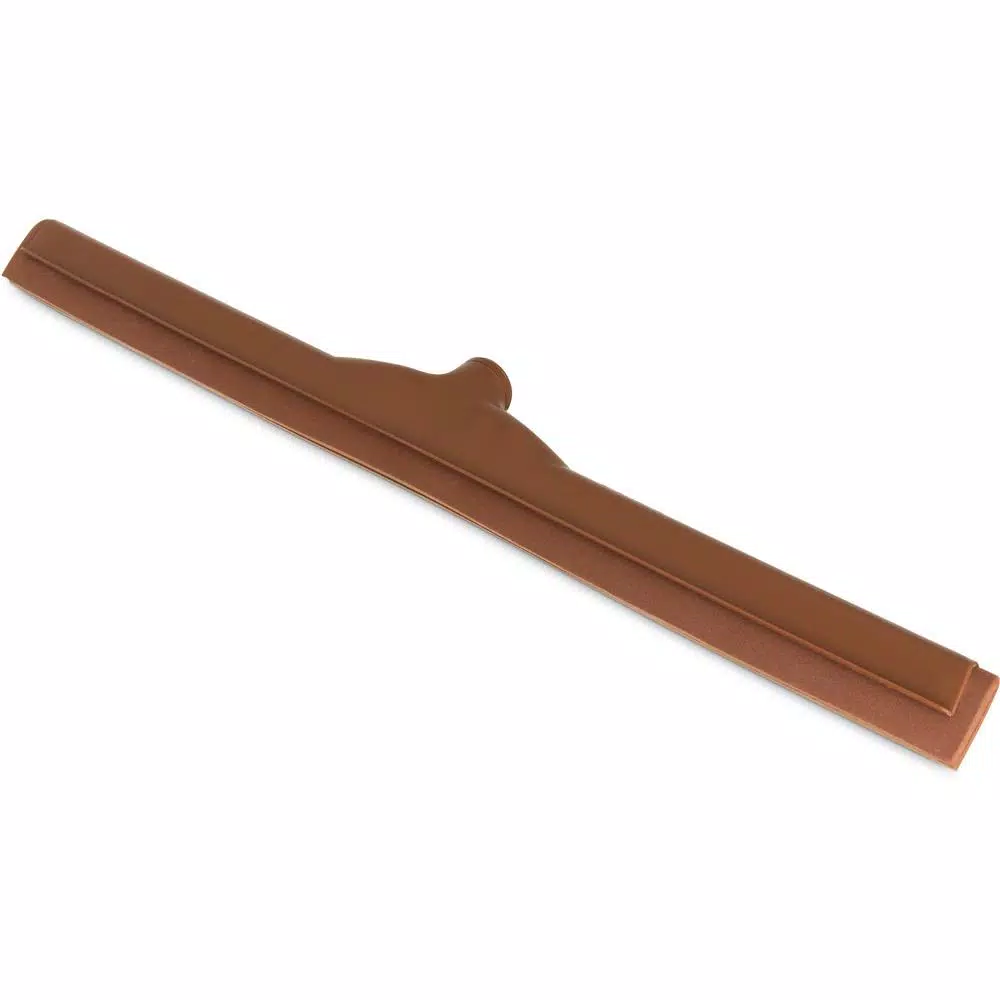 Carlisle Sparta 24 in. Double-Foam Plastic Floor Squeegee, Brown (6-Case)