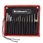 Stalwart 16-Piece Chisel and Punch Set, Heat Treated Chrome Vanadium Steel thumbnail 1
