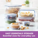 LOCK & LOCK Easy Essentials 18-Piece Food Storage Container Set with Airtight Lids, BPA-Free Plastic thumbnail 2