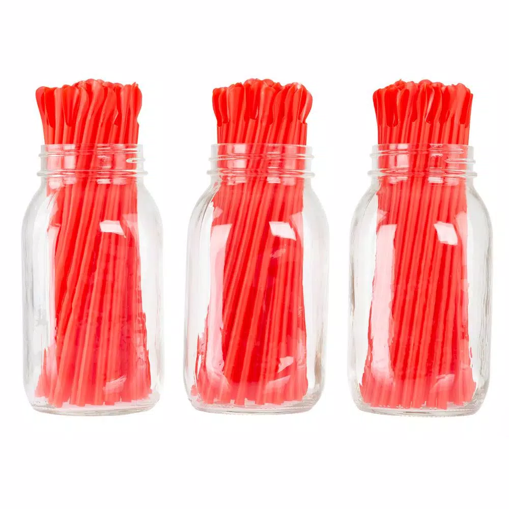 Great Northern Popcorn Company Red Spoon Straws, Plastic, 200 Count Case