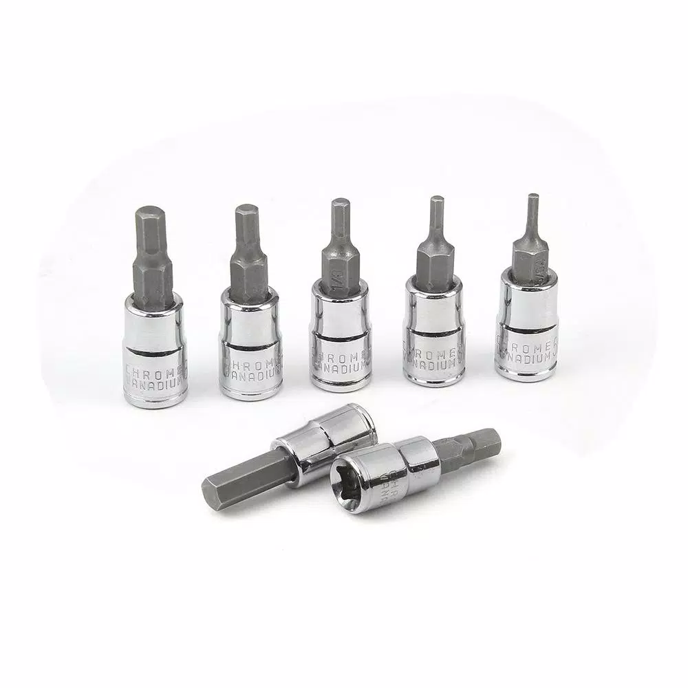 Stark 32-Piece SAE and Metric Hex Bit Socket Set, Chromium-Vanadium & S2 Steel