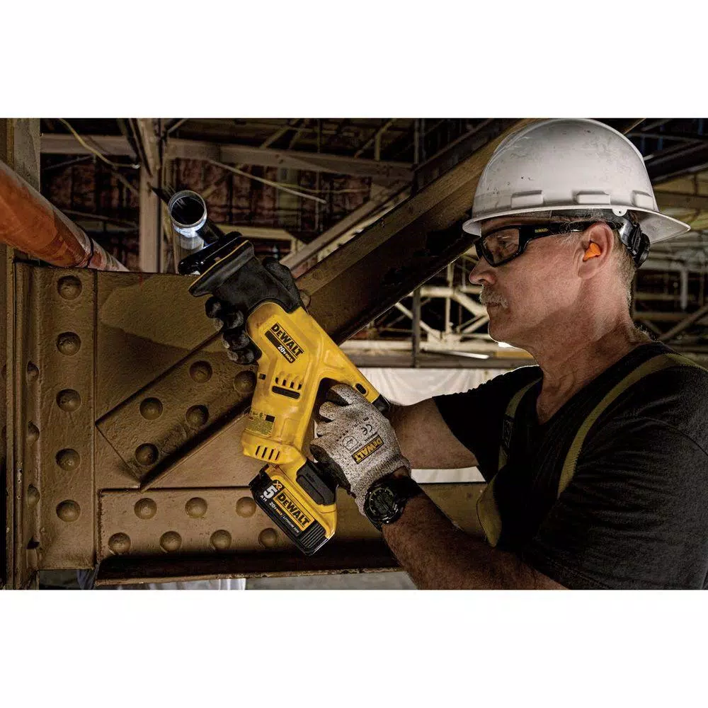 DEWALT 20V MAX Cordless Compact Reciprocating Saw Kit with (2) 5.0 Ah Batteries and Charger