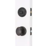 Baldwin Prestige Bighorn Single Cylinder Venetian Bronze Handleset with Carnaby Knob and SmartKey Security thumbnail 3