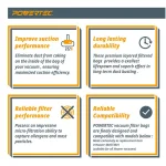 POWERTEC Replacement Filter Bags for Hoover Vacuum Style Y/Z, 2-Ply Allergen Protection, 10-Pack thumbnail 3