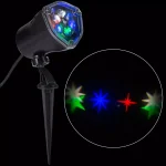 LightShow Whirl-a-Motion RGBW LED Star Projection Stake Light thumbnail 1