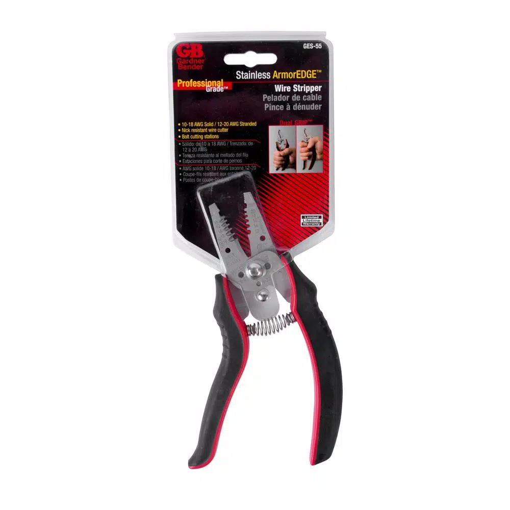 Gardner Bender ArmorEDGE 10-18 AWG Stainless Steel Wire Stripper and Cutter