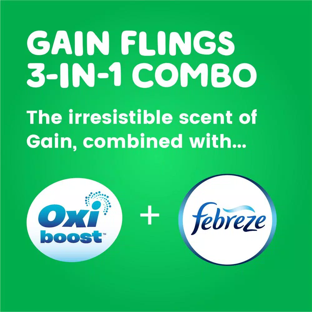 Gain Flings Original Scent Laundry Detergent Pods, 81 Count (2-Pack)