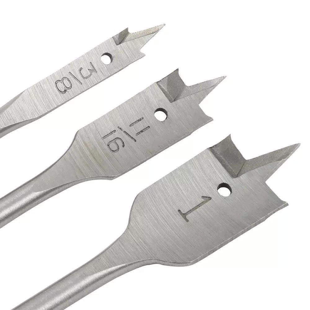 Milwaukee 13-Piece High Speed Wood Spade Bit Set, Heat-Treated Carbon Steel