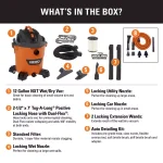 RIDGID 12 Gal. 5.0 Peak HP NXT Wet/Dry Shop Vacuum with Premium Car Cleaning Kit thumbnail 2
