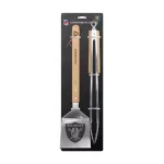 sportsvault The Sports Vault Oakland Raiders 2-Piece BBQ Utensil Set thumbnail 3