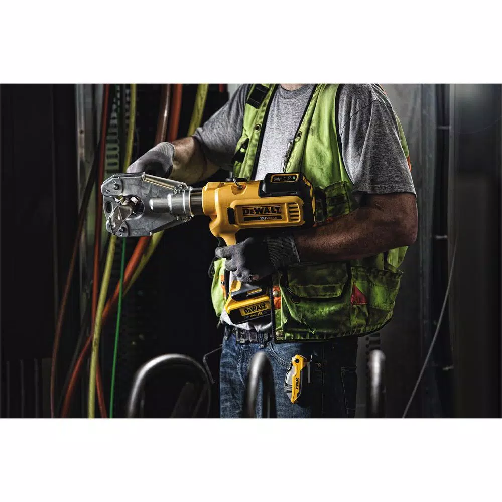 DEWALT 20V MAX Cordless Dieless Cable Crimping and Cutting Tool Kit with (2) 4.0Ah Batteries & Charger