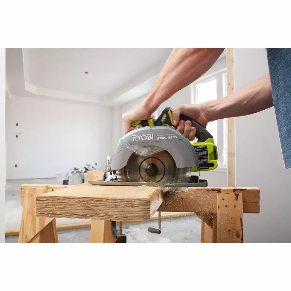 RYOBI 18V ONE+ Brushless 7-1/4 in. Cordless Circular Saw (Tool Only)
