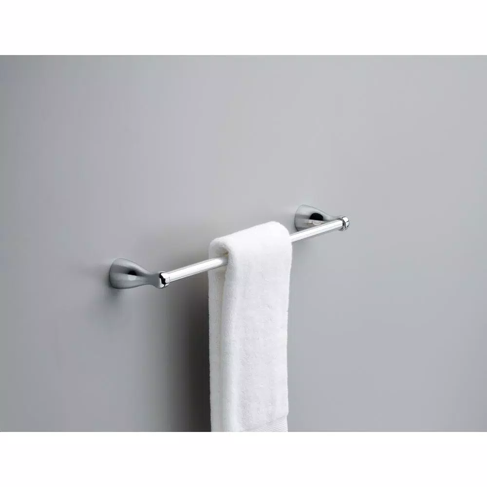 Delta Foundations 18 in. Single Towel Bar in Polished Chrome