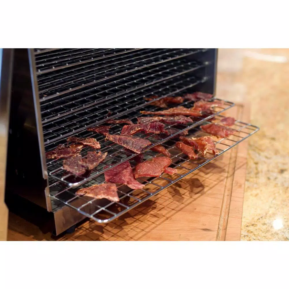 Weston Pro 1000 Stainless Steel 10-Tray Food Dehydrator, 1000W with Horizontal Air Flow