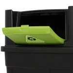 Rubbermaid 14 Gal. Stackable Indoor/Outdoor Recycling Bin with Lid thumbnail 2