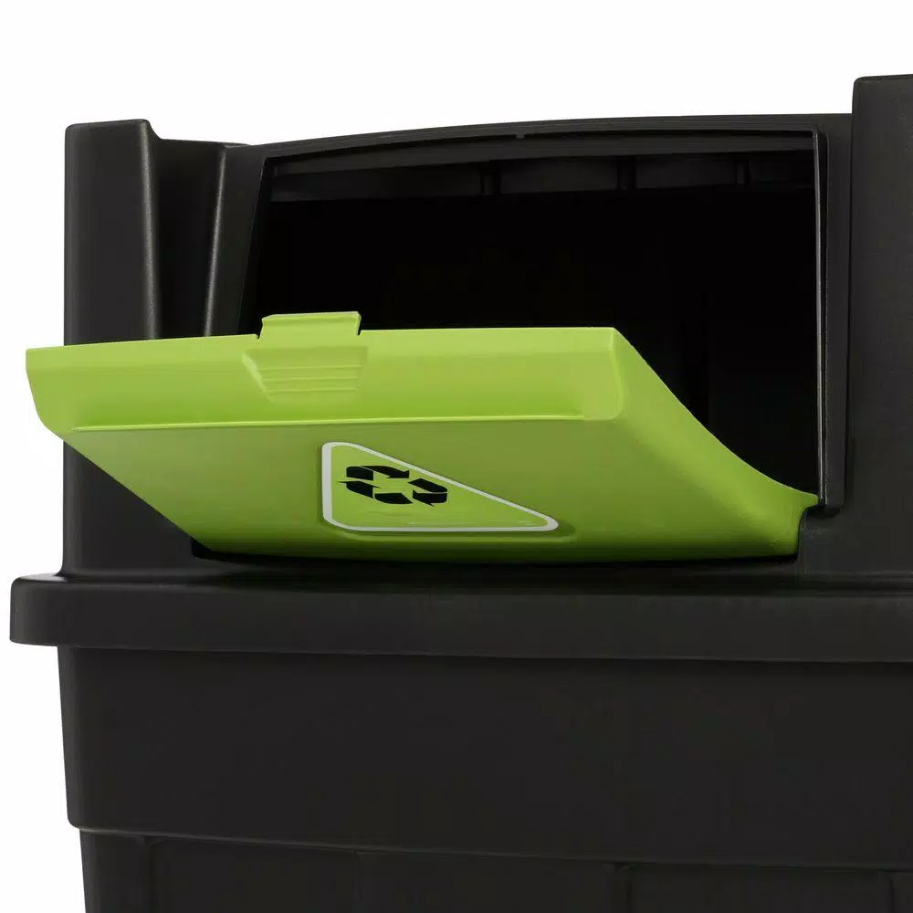 Rubbermaid 14 Gal. Stackable Indoor/Outdoor Recycling Bin with Lid