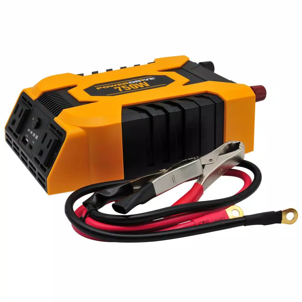 PowerDrive 750W DC to AC Power Inverter with Dual USB and USB-C Ports