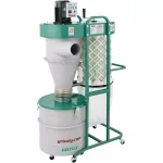 Grizzly Industrial 1-1/2 HP 2-Stage Cyclone Dust Collector with 6 in. Intake and Remote Control thumbnail 2