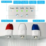 Costway Premium Top Loading Water Dispenser with Built-In Ice Maker, Hot & Cold Tri-Temp, White thumbnail 3