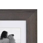 DesignOvation Museum Collection Gray Wood Picture Frame Set, 5x7 in. with 3.5x5 in. Mat (Set of 4) thumbnail 4