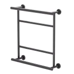 Gatco Latitude II 20.75 in. Towel Center Bar, Matte Black thumbnail 1