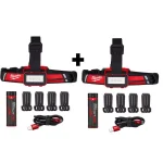 Milwaukee 600 Lumen LED USB Rechargeable Low-Profile Headlamp (2-Pack) with REDLITHIUM USB Batteries thumbnail 1