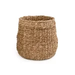 Zentique Hand Woven Seagrass Concave Decorative Basket, Medium, Brown thumbnail 2