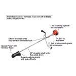 ECHO 21.2 cc Gas 2-Stroke Brush Cutter and Trimmer with Straight Shaft thumbnail 3