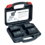 Powerbuilt Axle Nut Socket Kit, 4-Piece Impact Rated Chrome Vanadium Set thumbnail 1