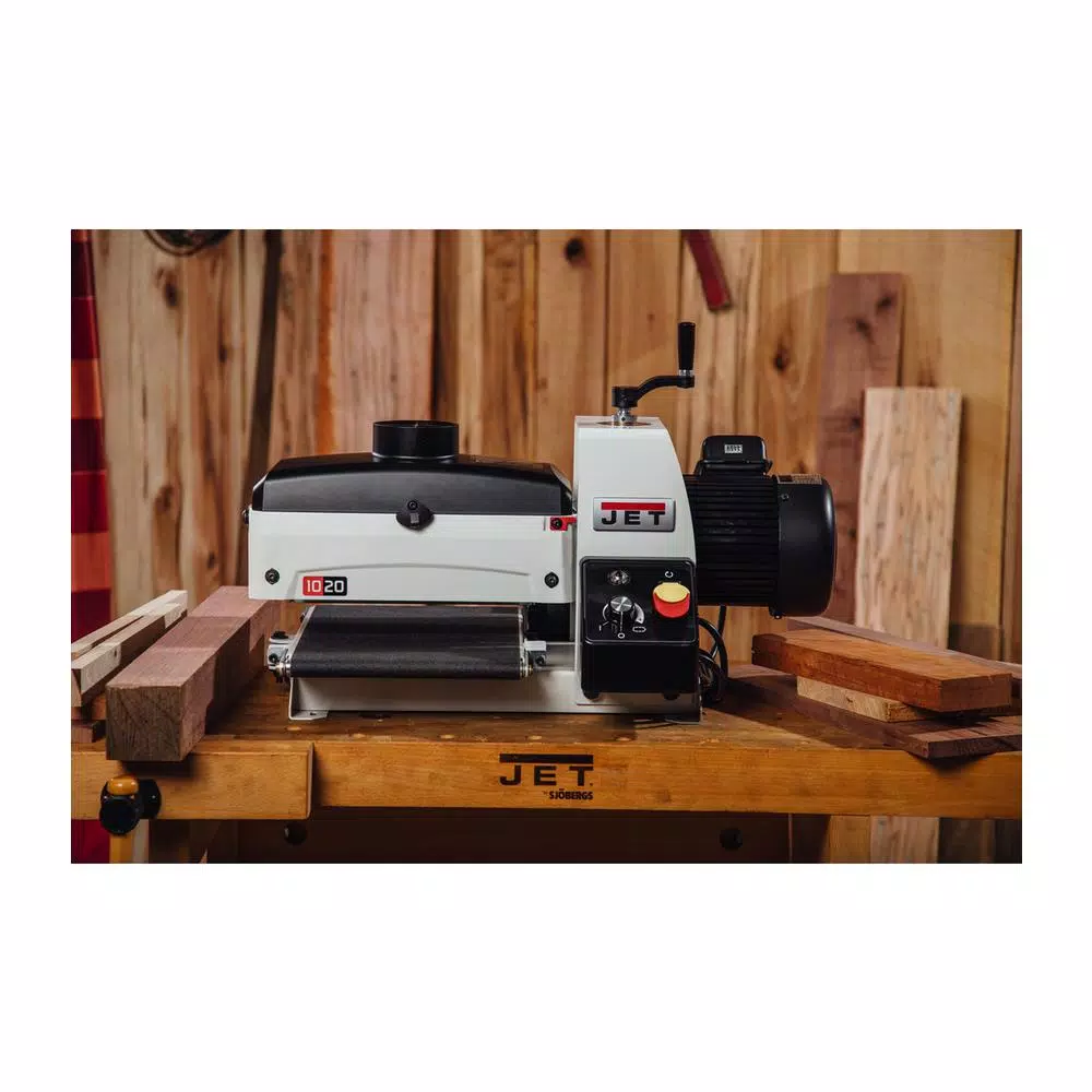 Jet JWDS-1020 115V Benchtop Drum Sander, 10 in. x 20 in. Capacity