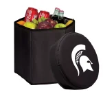 Picnic Time Michigan State Spartans 12 Qt. Bongo Collapsible Soft-Side Cooler - Black thumbnail 1